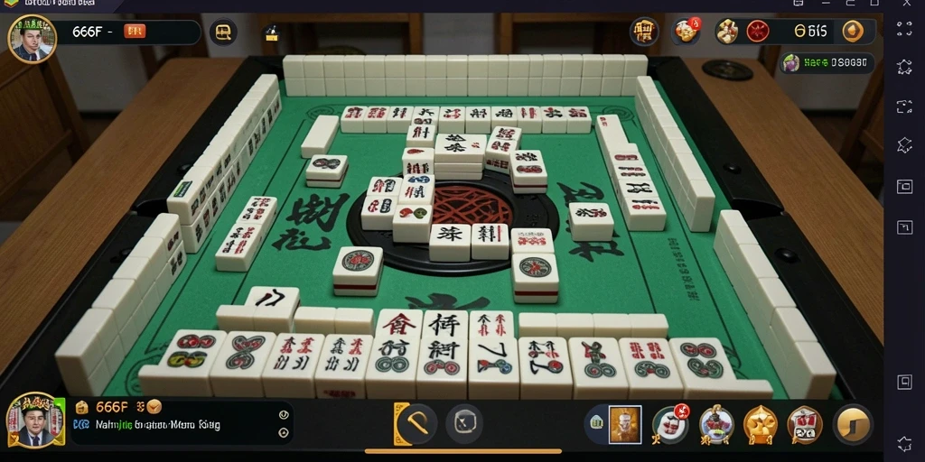 Tampilan gameplay Mahjong yang menarik dan interaktif.