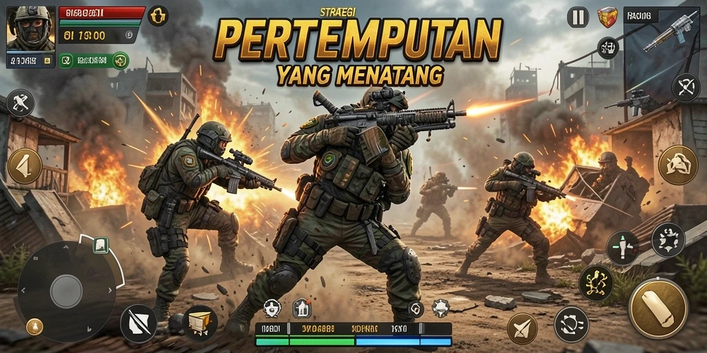 Tampilan gameplay menegangkan dalam 8II yang penuh strategi.
