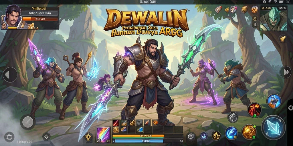 Screenshot gameplay DEWALIN yang menampilkan aksi seru dalam pertarungan ARPG.