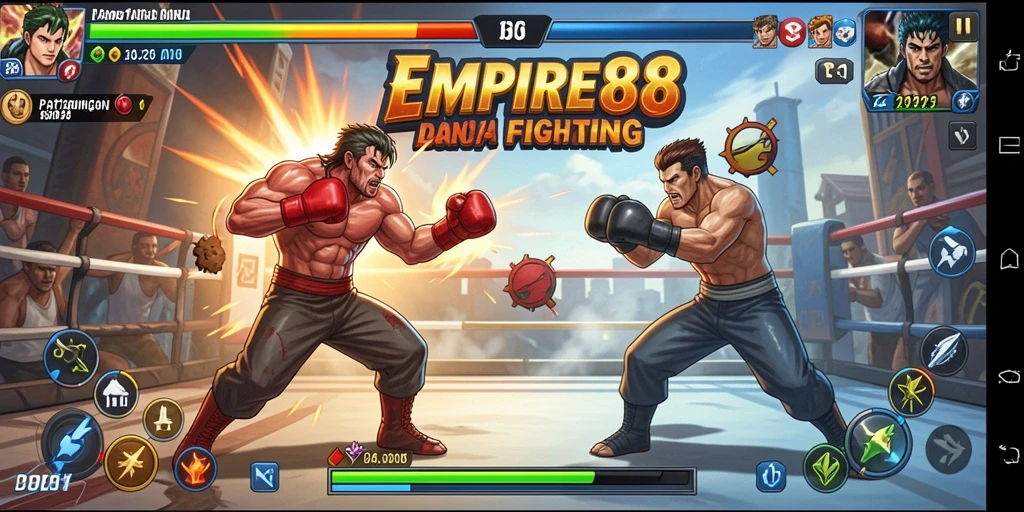 Tampilan gameplay seru dan aksi bertarung yang mendebarkan di EMPIRE88.