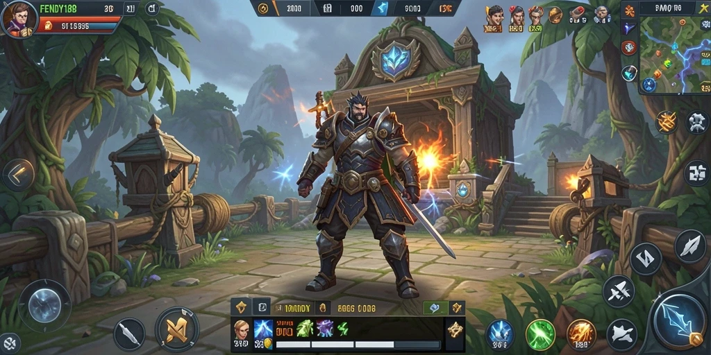 Gameplay FENDY188 dengan aksi pertarungan yang mendebarkan.
