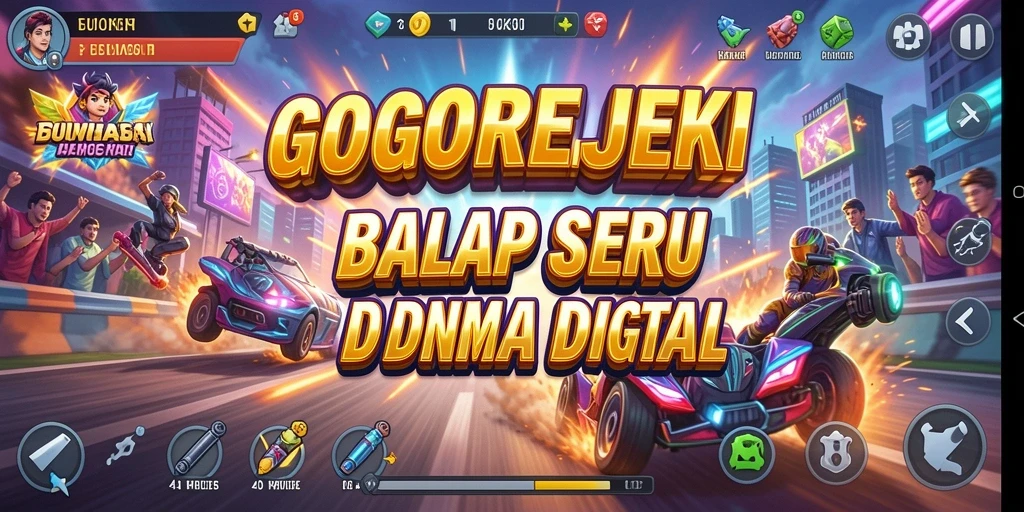 Gameplay seru GOGOREJEKI dalam balapan kompetitif.