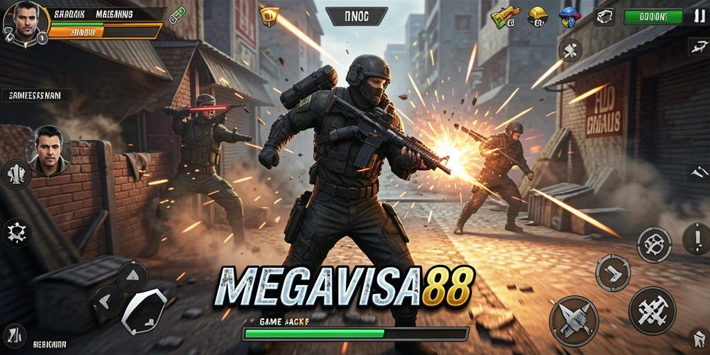 Tampilan gameplay MEGAVISA88 yang mendebarkan dan penuh aksi.