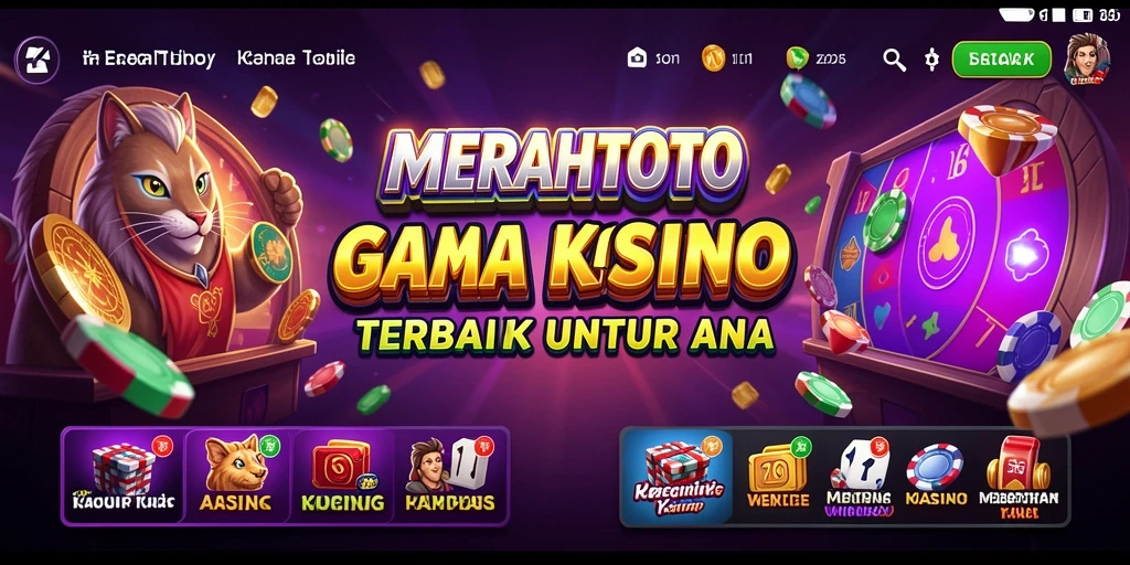 Tampilan menarik dari gameplay kasino di MERAHTOTO.