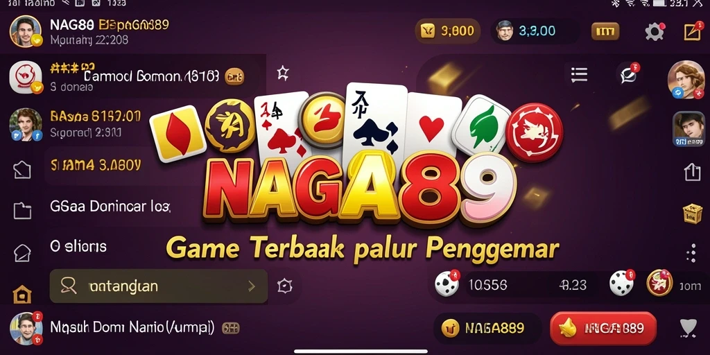 Tampilan gameplay NAGA889 saat bermain Domino dengan teman.