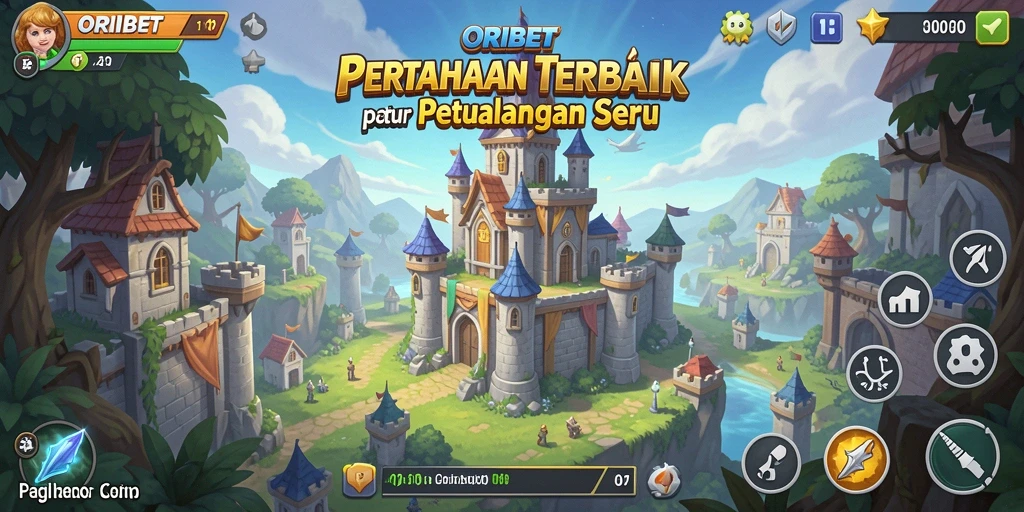 Menampilkan tampilan menara pertahanan dalam aksi sengit di ORIBET.