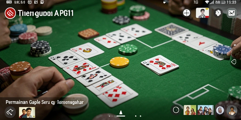 Tampilan gameplay PG11 yang menarik dan penuh aksi Gaple.