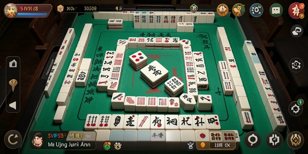Tampilan gameplay Mahjong yang menantang dan menarik.
