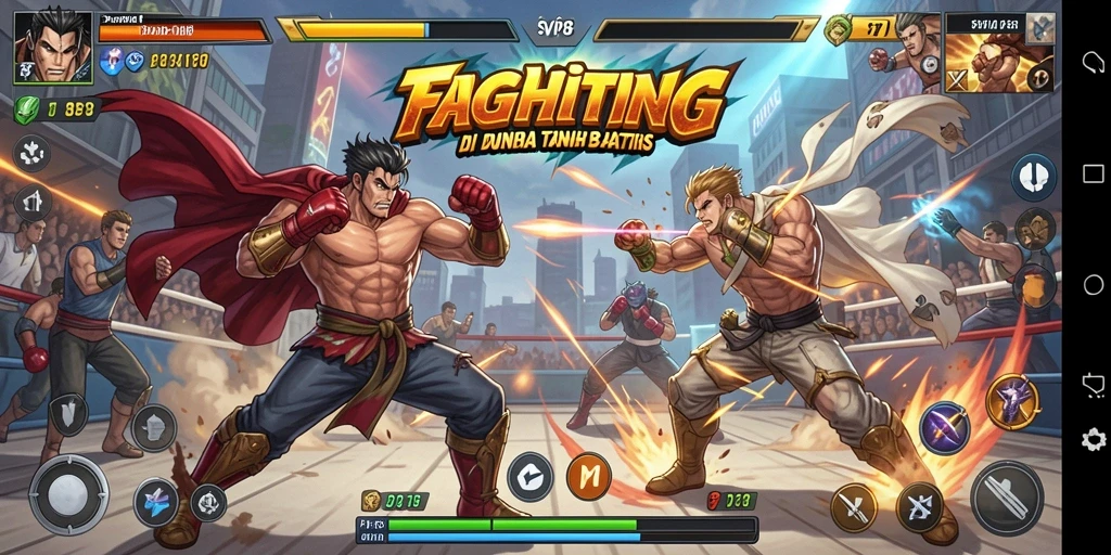 Tampilan gameplay seru dalam SVIP8 dengan pertarungan intens.