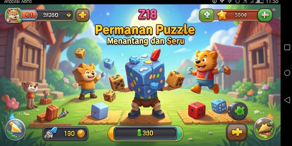 Tampilan gameplay Z18 yang menarik dan menantang.