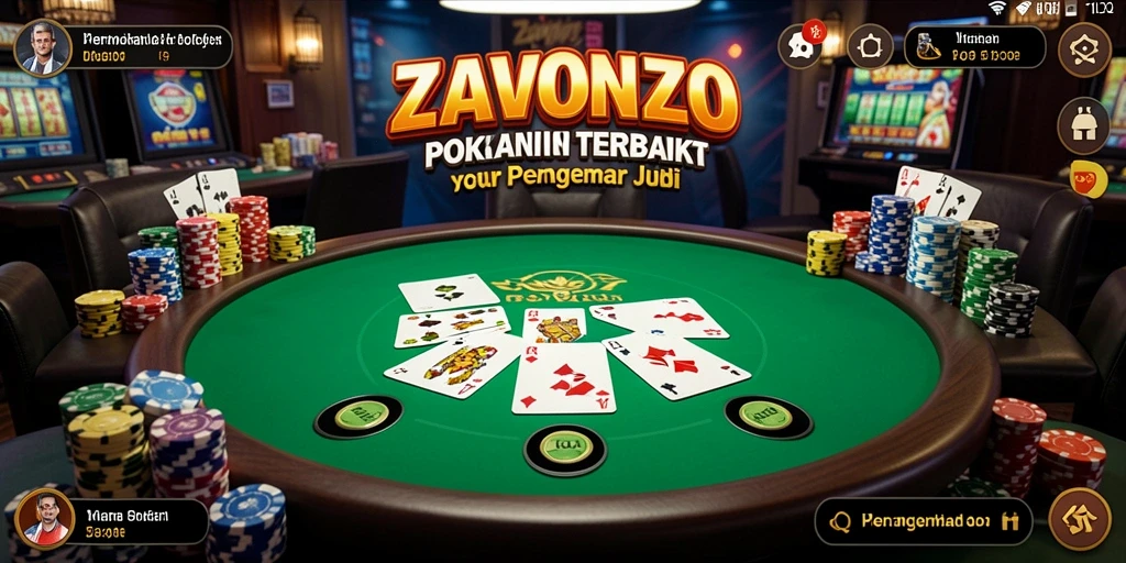 Tangkapan layar gameplay Poker yang mendebarkan di ZAVONZO.
